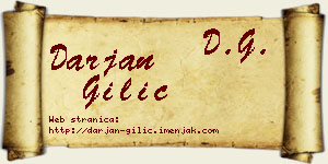 Darjan Gilić vizit kartica